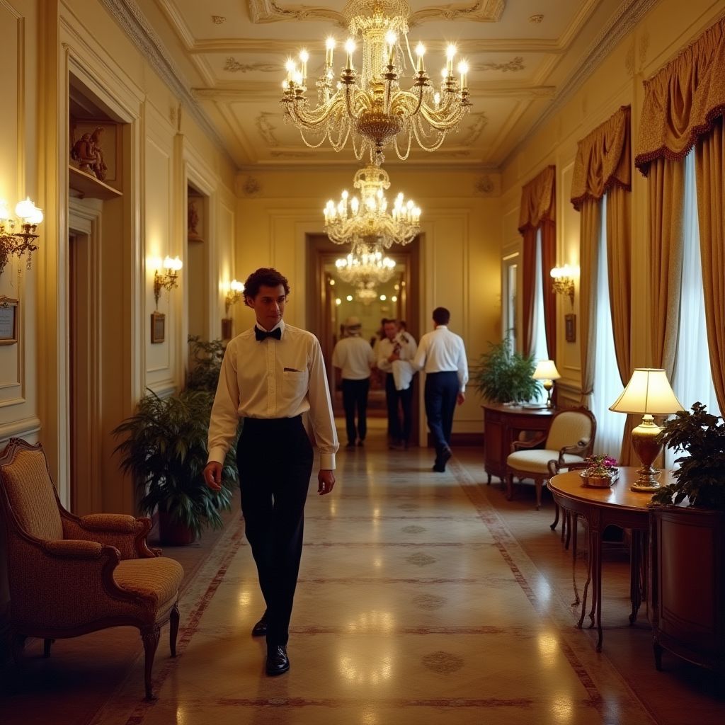 Lüks Otel'in kuruluş yıllarından bir fotoğraf